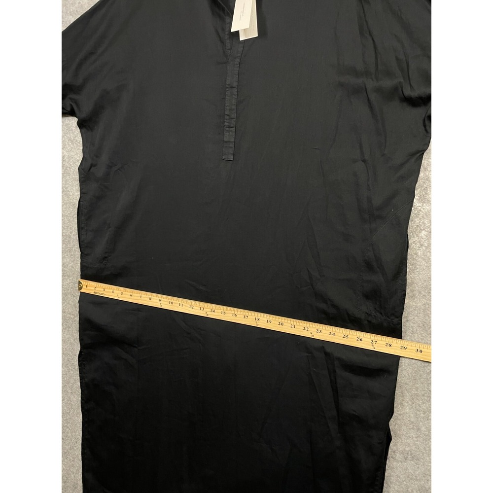 Ocean + Main Dress Womens 1 One Size Black Maxi Caftan Lagenlook Boho New - Picture 13 of 16